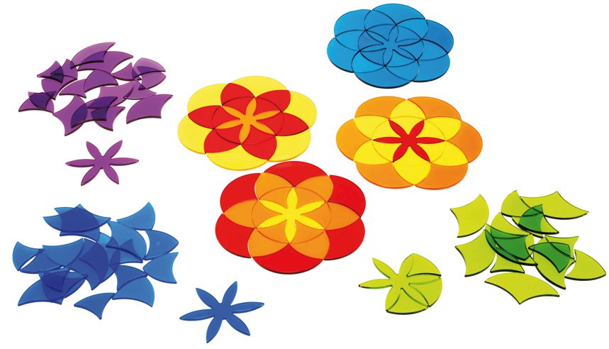 Acrylformen Mandala Blumen 125 Teile